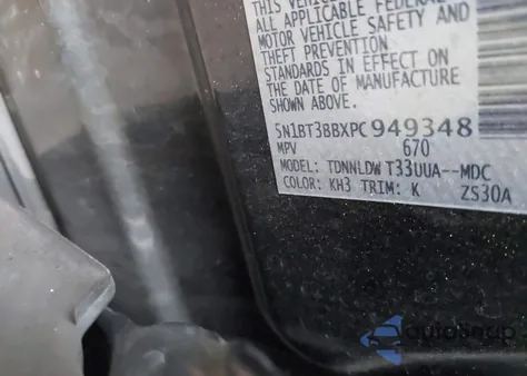 2023 Nissan Rogue Sv from USA, damaged, VIN 5N1BT3BBXPC949348